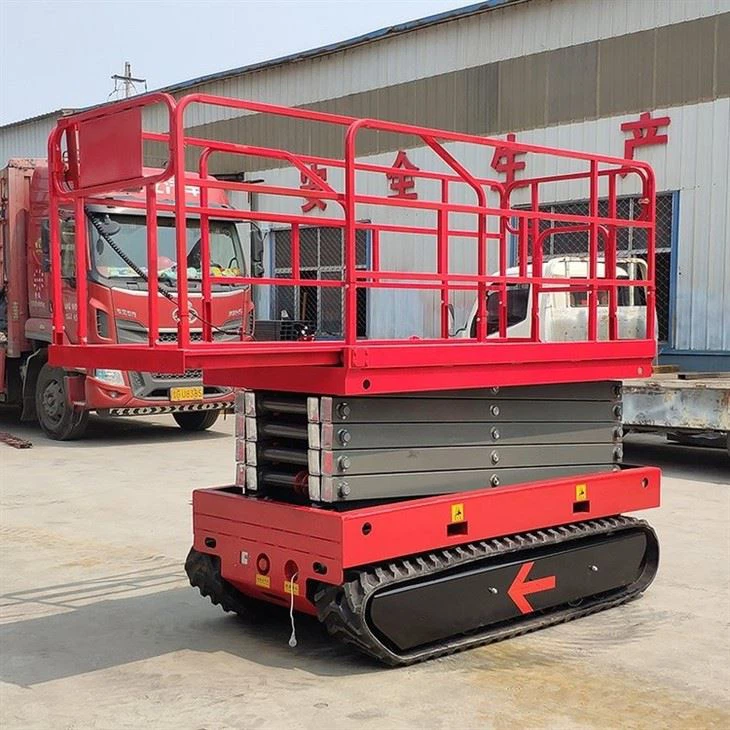 Pásová zvedací plošina